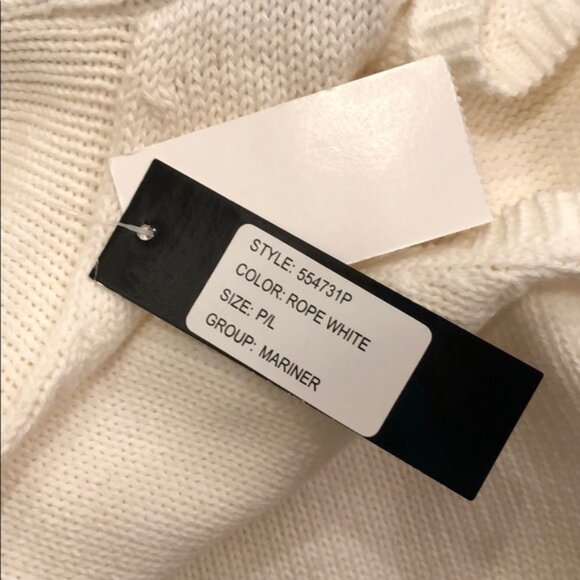 New vintage Grace Dane Lewis mock neck fisherman knit sleeveless vest sweater - Picture 9 of 10